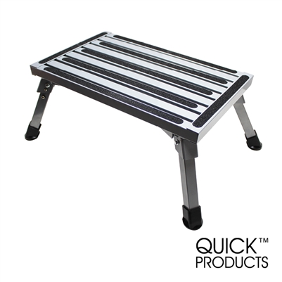 Quick Products QP-ASS101 Folding Aluminum Platform Step - 19" x 11.75"