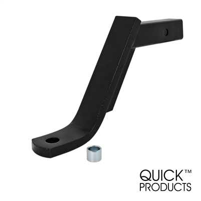 Quick Products QP-HS2808 Class III Trailer Ball Mount - 8" Drop, 6" Rise - 5000 lbs. (Gloss Black Powder-Coat Finish)