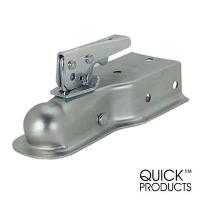 Quick Products QP-HS3022Z Zinc Trigger-Style Trailer Coupler - 1-7/8