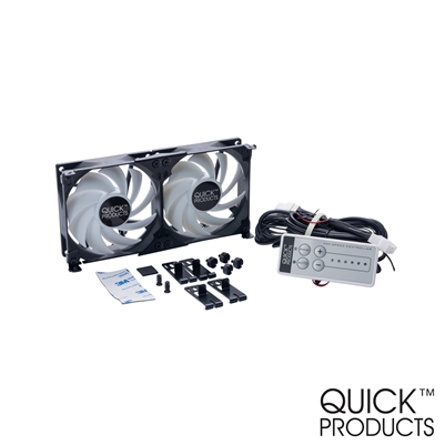 Quick Products QP-RFVCF90 RV Refrigerator Vent Cooling Fan - 90mm